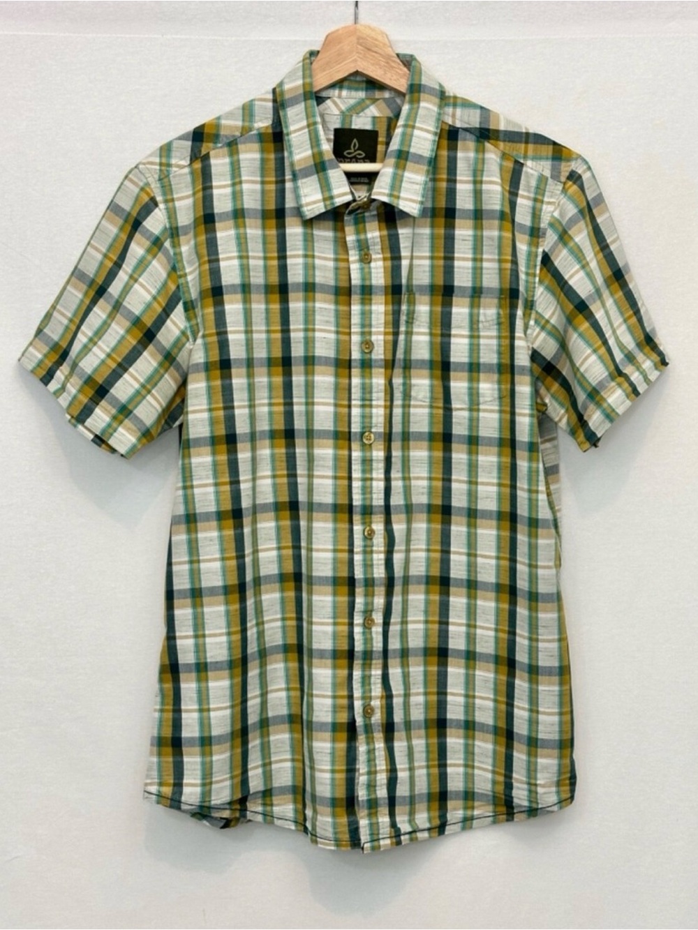 Prana Plaid Short Sleeve Shirt